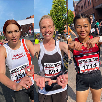 2021 Wigan 10k first 3 ladies