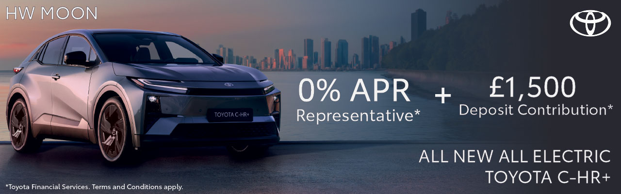 HW Moon Toyota. All new all electric Toyota C-HR+